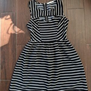 Lush Black and White Dress